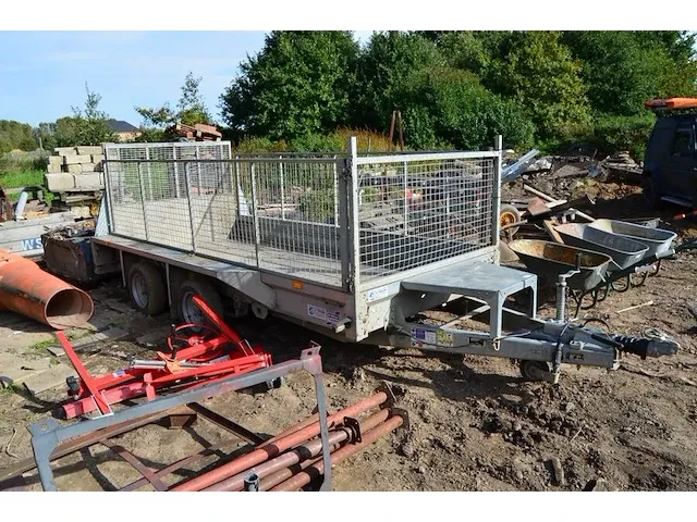 Geremde aanhangwagen dubbel as ifor williams type 2hb gx125hd 3500kg - afbeelding 1 van  16