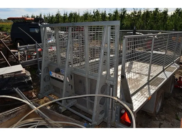Geremde aanhangwagen dubbel as ifor williams type 2hb gx125hd 3500kg - afbeelding 10 van  16