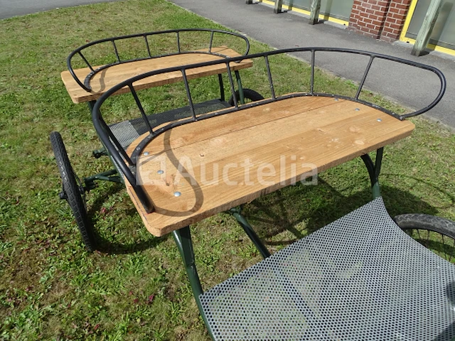 Gerestaureerde paardenkoets (metallic, gepoedercoat) - afbeelding 10 van  21