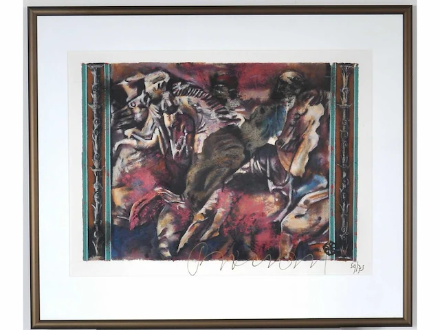 Gerti bierenbroodspot - litho - ingelijst - afbeelding 1 van  6