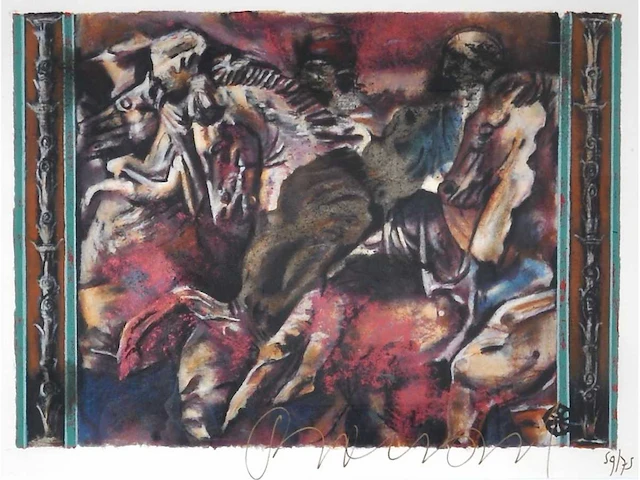 Gerti bierenbroodspot - litho - ingelijst - afbeelding 2 van  6