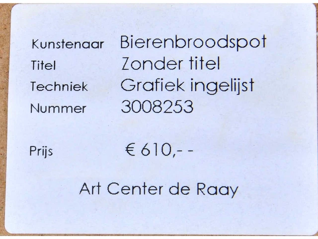 Gerti bierenbroodspot - litho - ingelijst - afbeelding 4 van  6