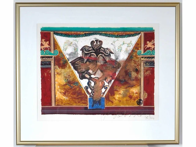 Gerti bierenbroodspot - litho - ingelijst - afbeelding 1 van  6