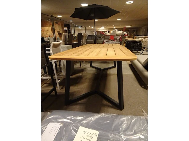 Gescova teak tafel - afbeelding 1 van  3