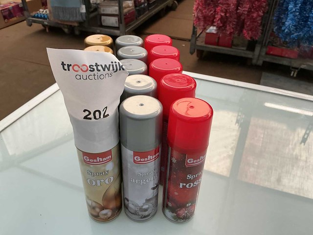 Gesham. partij decoratie sneeuw spray.100ml. - afbeelding 2 van  2