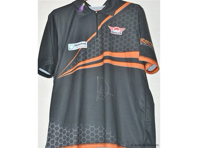 Gesigneerd darts shirt dirk van duijvenbode - afbeelding 1 van  3