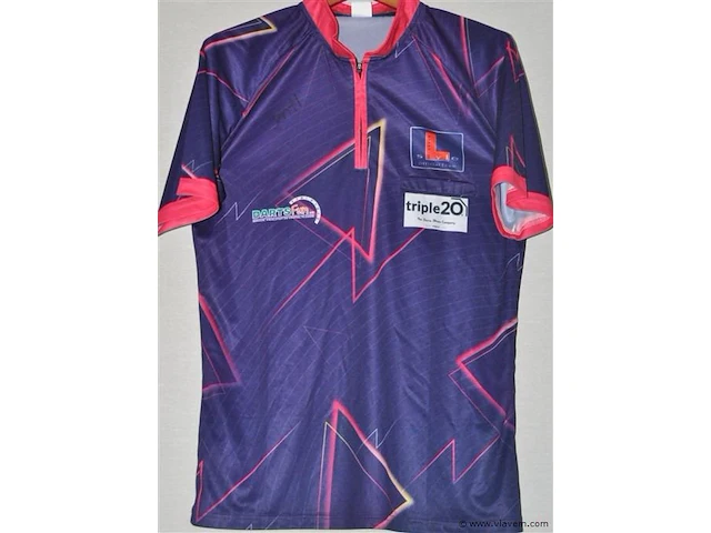 Gesigneerd darts shirt jentl fransen - afbeelding 1 van  3