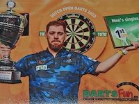 Gesigneerd darts shirt + ultimate darts card berry van peer - afbeelding 4 van  4