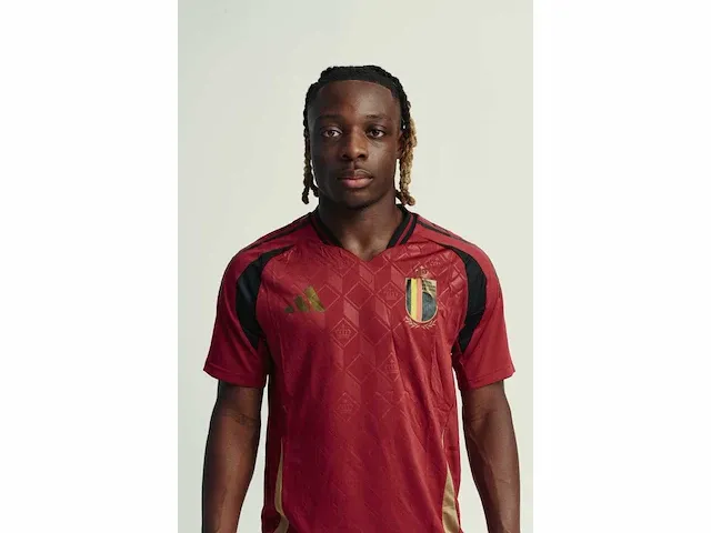 Gesigneerd rode duivels shirt - jérémy doku - afbeelding 3 van  10