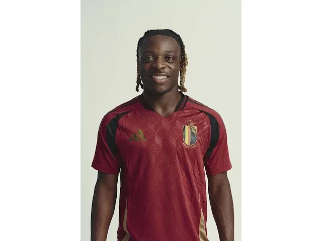 Gesigneerd rode duivels shirt - jérémy doku - afbeelding 9 van  10