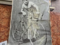 Gesigneerde affiche eddy merckx - afbeelding 1 van  3