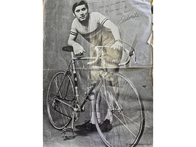 Gesigneerde affiche eddy merckx - afbeelding 3 van  3
