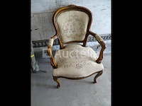 Gesneden houten voltaire stoel
