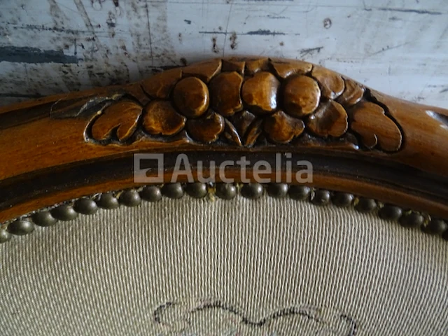 Gesneden houten voltaire stoel - afbeelding 3 van  5