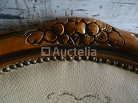 Gesneden houten voltaire stoel - afbeelding 3 van  5