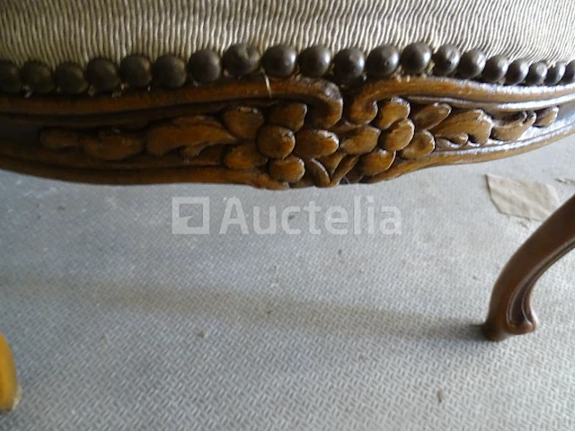 Gesneden houten voltaire stoel - afbeelding 4 van  5