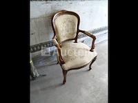 Gesneden houten voltaire stoel - afbeelding 5 van  5