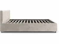 Gestoffeerd bed 140 x 200 cm met bedbodem en led - afbeelding 5 van  5