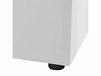 Gestoffeerd bed 140 x 200 met opbergbox - wit - afbeelding 2 van  13