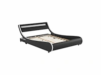 Gestoffeerd bed 140x200cm met led verlichting en lattenbodem - afbeelding 5 van  8