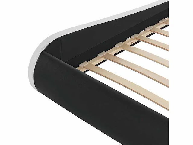 Gestoffeerd bed 140x200cm met led verlichting en lattenbodem - afbeelding 7 van  8
