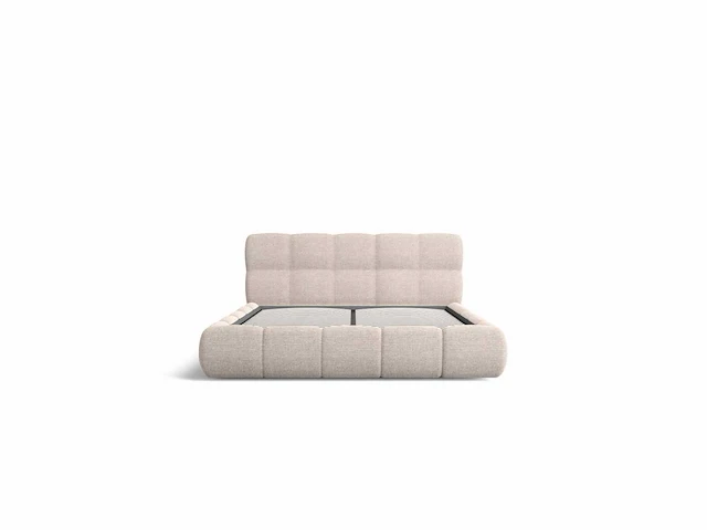 Gestoffeerd bed 160x200 - opbergruimte - beige stof - afbeelding 6 van  8