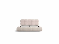 Gestoffeerd bed 160x200 - opbergruimte - beige stof - afbeelding 6 van  8