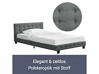 Gestoffeerd bed met lattenbodem 120x200cm - afbeelding 2 van  5