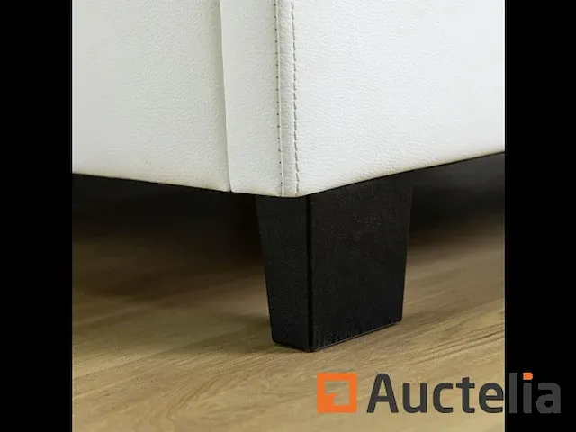 Gestoffeerd bed met led verlichting en boxspring 90 x 200 - afbeelding 4 van  5