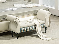 Gestoffeerde bank, bank, vintage design, tot 150 kg - afbeelding 1 van  7