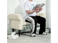 Gestoffeerde bank, bank, vintage design, tot 150 kg - afbeelding 5 van  7