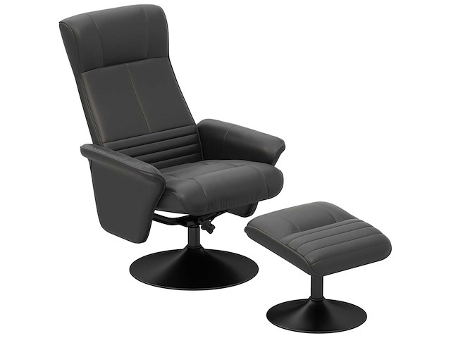 Gestoffeerde fauteuil, accentstoel met voetensteun - afbeelding 3 van  6