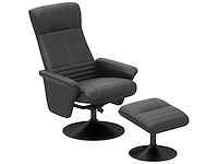 Gestoffeerde fauteuil, accentstoel met voetensteun - afbeelding 3 van  6