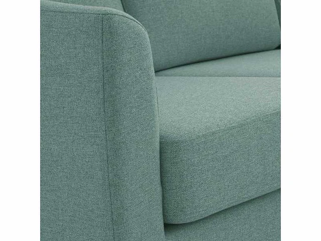 Getextureerde linker hoekbank - eucalyptus stof - afbeelding 2 van  6