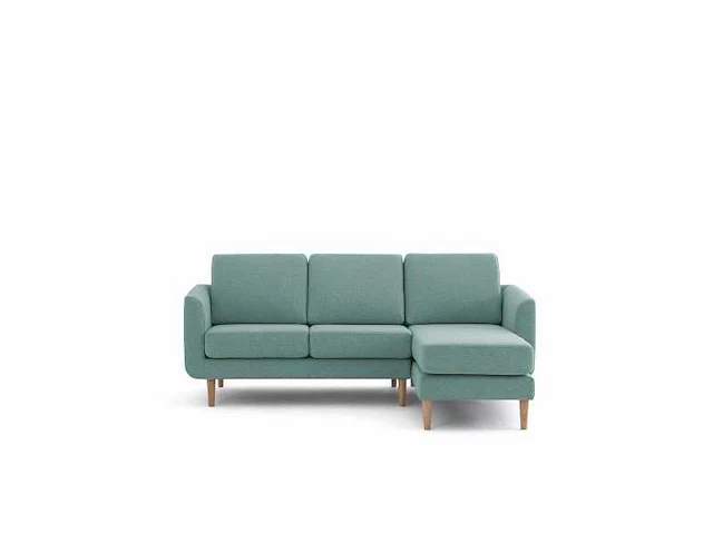 Getextureerde linker hoekbank - eucalyptus stof - afbeelding 4 van  6