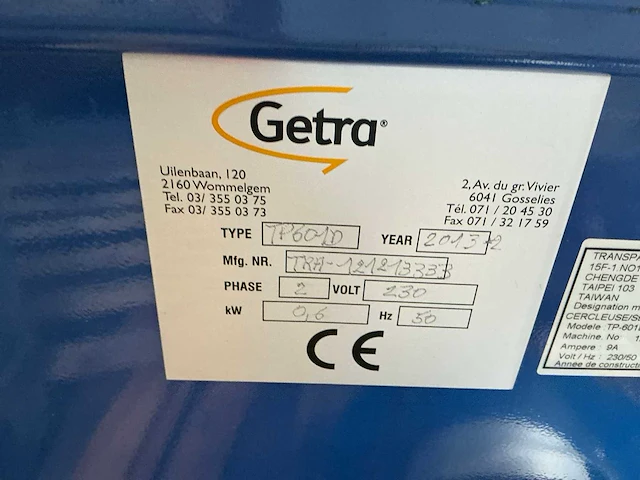 Getra omsnoeringsmachine - afbeelding 6 van  11