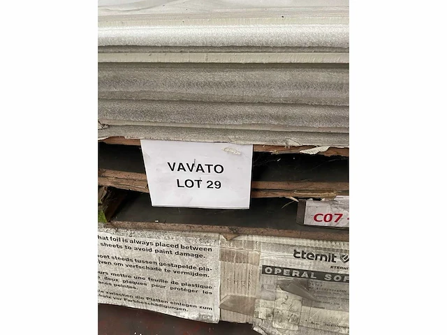 Gevelbekleding board c07 krijtwit 2.50m x 30cm 52st - afbeelding 2 van  3