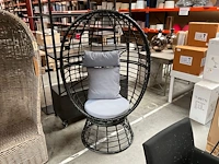 Gevlochten ei-stoel + 2x zetel - afbeelding 4 van  11
