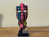 Gezicht van stilte ssshht h23cm zwart trash - afbeelding 1 van  2