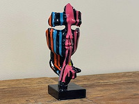 Gezicht van stilte ssshht h23cm zwart trash - afbeelding 2 van  2