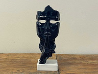 Gezicht van stilte ssshht h23cm zwart - afbeelding 1 van  2