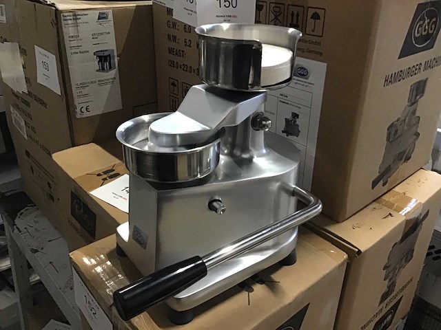 Ggg hf-100 rvs hamburgerpers 10cm - afbeelding 1 van  6
