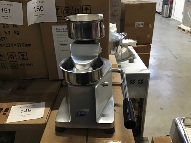 Ggg hf-100 rvs hamburgerpers 10cm - afbeelding 3 van  6