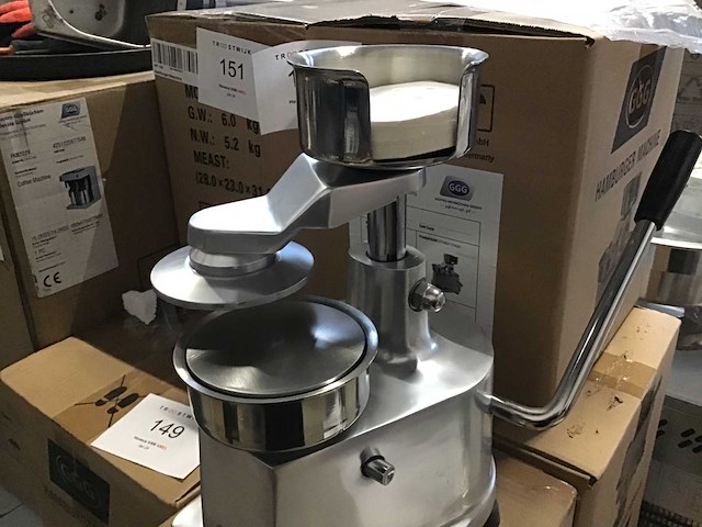 Ggg hf-100 rvs hamburgerpers 10cm - afbeelding 5 van  6