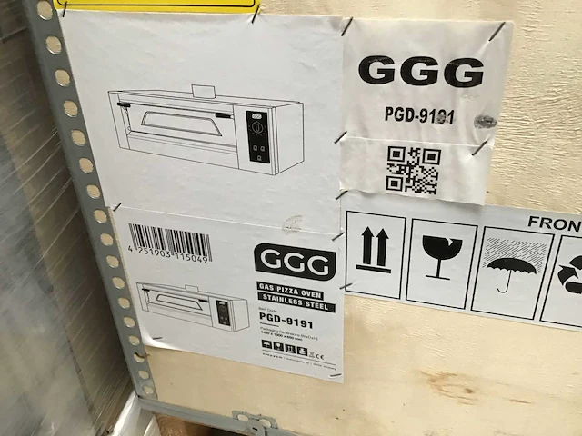 Ggg pgd-9191 gas pizza-oven - afbeelding 5 van  5