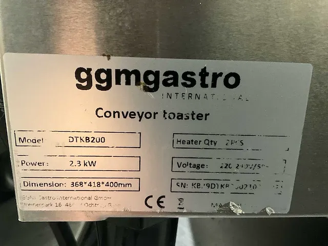 Ggm gastro dtkb200 broodroosters & tosti-ijzers - afbeelding 4 van  4