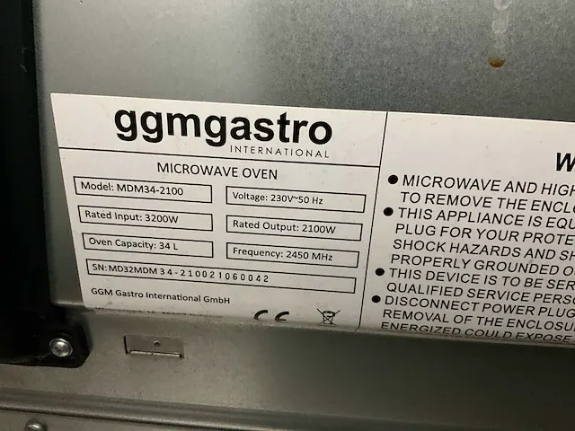 Ggm gastro mdm34-2100 magnetron - afbeelding 3 van  3