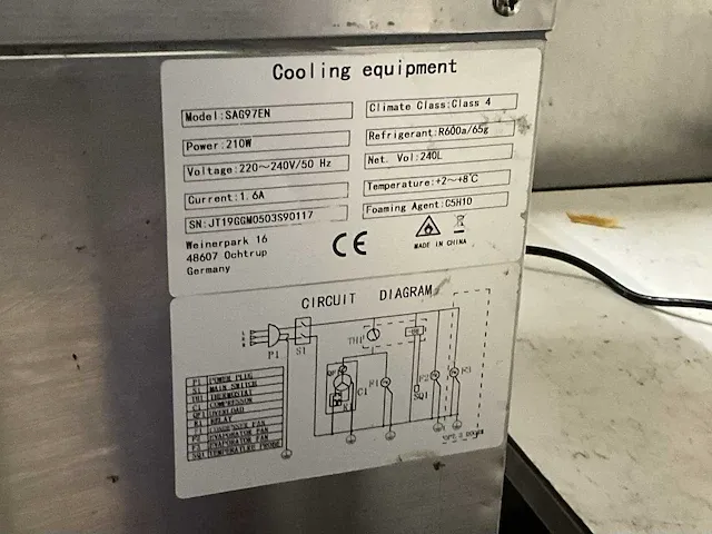 Ggm gastro sag97en koelwerkbank - afbeelding 5 van  5