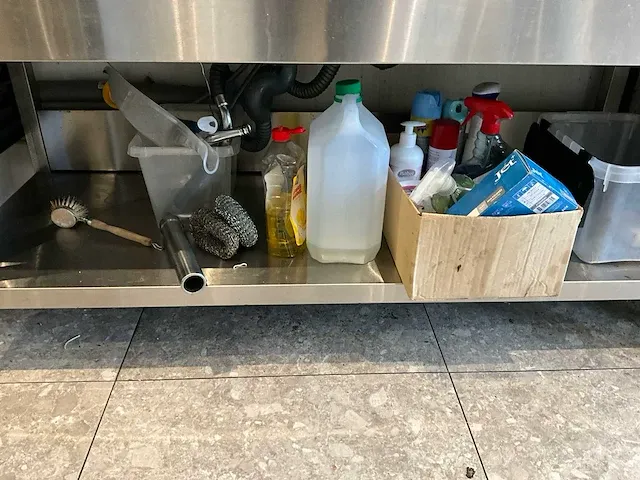 Ggmgastro rvs dubbele wastafel - afbeelding 4 van  4