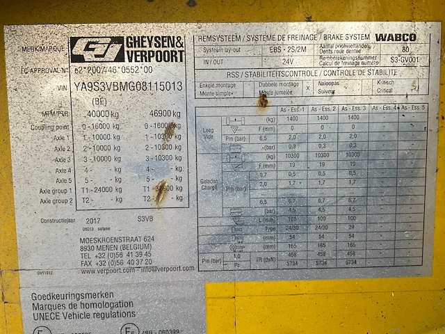 Gheysen & verpoort s3vb dieplader - afbeelding 15 van  23